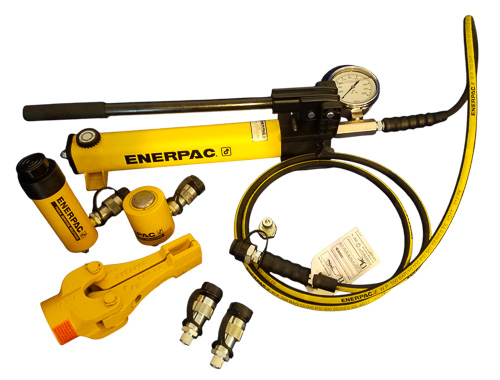 Enerpac High Pressure Hydraulic Cylinder and Hand Pump Set