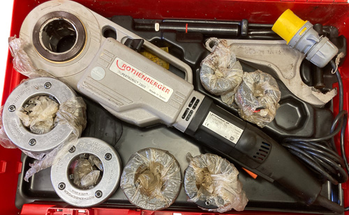 Rothenberger Power Pipe Threading Machine