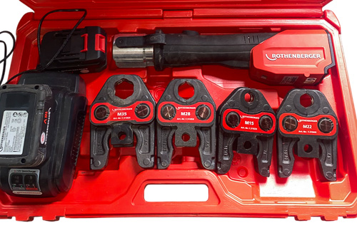 Rothenberger Battery Powered Plumbing Press Fit Tool