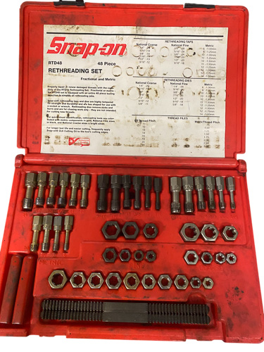 Snap-On Metric and Imperial Thread Restorer Rethreading Set